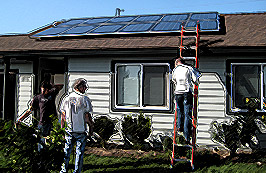 Solar Roof Posterized